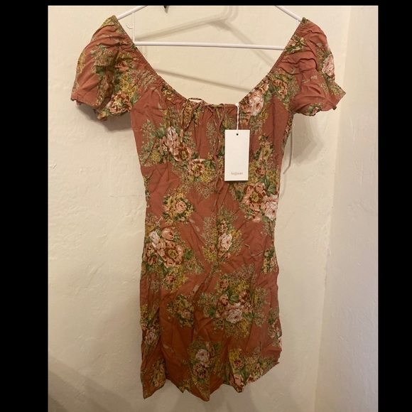 Auguste - Bonnie Beachside Mini Dress Peach - Picture 1 of 7